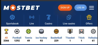 [Hình ảnh giao diện hiện đại Most Bet]